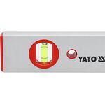 Уровень алюминиевый 600 мм, 3 глазка YATO (YT-3002), фото , изображение 3 | SNABZHENIE.com.ua