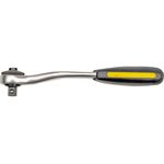Тріщатка VOREL до головок торцевих, вигнута, квадрат 1/2", L= 260 мм, 72T, CrV [6/36], фото , зображення 2 | SNABZHENIE.com.ua