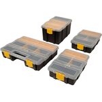 Органайзеры VOREL 4 шт.: 2x 22x15.5x6 см, 1x 22x15.5x12 см, 1x 22x29x6 см, фото , изображение 2 | SNABZHENIE.com.ua