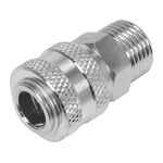 Скоросъемное соединение VOREL с внешней резьбой 1/2", фото , изображение 3 | SNABZHENIE.com.ua