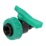 Кран кульовий до водяних пластикових труб  Ø= 1/2" Х 1/2" F/M-різьб FLO з поліпроп, для тиску 16Bar, фото , зображення 3 | SNABZHENIE.com.ua