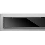 Трап підлоговий лінійний з нержавіючої сталі FALA WET-DRY BLACK GLASS; 70х 7х 2 см, сифон- 52 мм [6], фото , зображення 2 | SNABZHENIE.com.ua