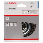 Щітка зачистна, дріт з вузликами, сталь, 90 мм BOSCH, фото , изображение 2 | SNABZHENIE.com.ua