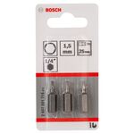 Насадка для загвинчування Extra-Hart HEX 1,5, 25 мм BOSCH, фото , зображення 2 | SNABZHENIE.com.ua