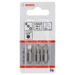 Набор насадок для загвинчивания 3 шт., Extra-Hart, 25 мм BOSCH, фото , изображение 2 | SNABZHENIE.com.ua