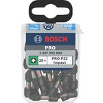 Бита PZ2 25 мм Impact Control TicTac 25шт BOSCH (2607002804), фото , изображение 2 | SNABZHENIE.com.ua