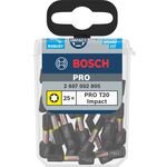 Бита T20 x 25 мм Impact Control TicTac, 25 шт, BOSCH, фото , изображение 2 | SNABZHENIE.com.ua