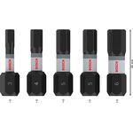 Насадка PRO Hex Impact, H3, H4, H5(x2), H6, 25 мм, 5 шт. BOSCH, фото , зображення 3 | SNABZHENIE.com.ua