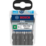 Насадка PRO Pozidriv Impact PZ2, 55 мм, 15 шт. BOSCH, фото , изображение 2 | SNABZHENIE.com.ua