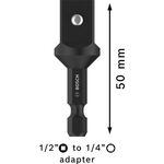 Переходник для бит 1/2" до торцевого ключа 50 мм BOSCH, фото , изображение 4 | SNABZHENIE.com.ua