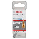 Східчасті свердла із швидкорізальної сталі HSS-TiN 4 - 20 мм, 70,5 мм BOSCH, фото , зображення 2 | SNABZHENIE.com.ua