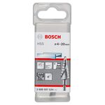 Свердла ступенчатые из быстрорежущей стали 4-20 мм, 1/4, 70,5 мм BOSCH, фото , изображение 2 | SNABZHENIE.com.ua