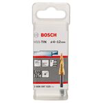 Сверла ступенчатые HSS-TiN 4-12 мм, 6,0 мм, 66,5 мм BOSCH, фото , изображение 2 | SNABZHENIE.com.ua