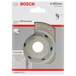 Алмазный диск Turbo для бетона 105 x 22,23 x 3 мм BOSCH, фото , изображение 2 | SNABZHENIE.com.ua