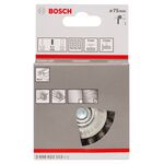 Щітка дискова, дріт з вузликами, сталь 75 x 0,5 мм BOSCH, фото , изображение 2 | SNABZHENIE.com.ua