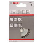 Щітка дискова, хвилястий дріт, нержавіюча сталь, 70 x 0,3 мм BOSCH, фото , изображение 3 | SNABZHENIE.com.ua