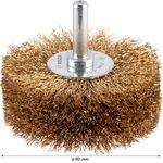Щітка дискова, хвилястий дріт, латунь, 80 x 0,2 мм BOSCH, фото , изображение 4 | SNABZHENIE.com.ua