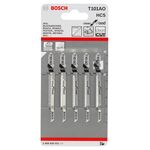 Пильне полотно для лобзика T 101 AО Clean for Wood по дереву 5 шт, BOSCH (2608630031), фото , зображення 2 | SNABZHENIE.com.ua