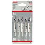 Пильное полотно T 101 D Clean for Wood по дереву 5 шт, BOSCH, фото , изображение 2 | SNABZHENIE.com.ua