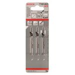 Пильне полотно для лобзика T 101 AО Clean for Wood по дереву 3 шт, BOSCH (2608630559), фото , зображення 2 | SNABZHENIE.com.ua