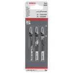 Набор из 3 полотен для лобзиков BOSCH T 101 BIF и T 101 AOF, фото , изображение 2 | SNABZHENIE.com.ua