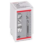 Пильне полотно для лобзика T 144 D Speed for Wood по дереву 100 шт, BOSCH (2608637880), фото , зображення 2 | SNABZHENIE.com.ua