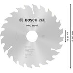 Пильний диск «Optiline Wood» 165 x 30 x 2,6 мм, 24 BOSCH, фото , зображення 4 | SNABZHENIE.com.ua