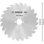 Пильный диск BOSCH Optiline Wood 200x30x2,8 мм, 24 зуба, фото , изображение 4 | SNABZHENIE.com.ua