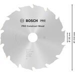 Пильный диск «Construct Wood» 210 x 30 x 2,8 мм; 14 BOSCH, фото , изображение 4 | SNABZHENIE.com.ua
