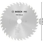 Пильный диск BOSCH «Optiline Wood» 165 x 20/16 мм, 36 зубьев, фото , изображение 4 | SNABZHENIE.com.ua