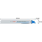 Полотно PRO Medium-Thick Metal precise S1137BEF, 1,1 x 25 x 225 мм, 2 шт. BOSCH, фото , зображення 3 | SNABZHENIE.com.ua