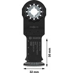 Полотно для мультиинструмента BOSCH AIZ 32 BSPIB, 32x50 мм, фото , изображение 3 | SNABZHENIE.com.ua