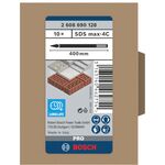 Зубило пикообразное SDS-max 400 мм, 10 шт, BOSCH (2608690128), фото , изображение 5 | SNABZHENIE.com.ua
