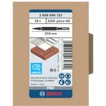 Зубило пикообразное 250 мм ECO SDS-plus 10 шт, BOSCH (2608690132), фото , изображение 5 | SNABZHENIE.com.ua