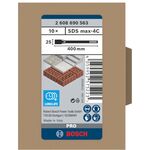 Набор плоских зубил PRO SDS max-4C, 25 x 400 мм BOSCH, фото , изображение 4 | SNABZHENIE.com.ua