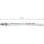Полотна для лобзиков BOSCH EXPERT ‘Hardwood 2-side clean’ T 308 BF, 3 шт., фото , изображение 3 | SNABZHENIE.com.ua