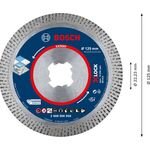 Алмазный круг EXPERT HardCeramic X-LOCK 125 мм, BOSCH, фото , изображение 3 | SNABZHENIE.com.ua