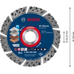 Алмазный отрезной круг EXPERT MultiMaterial, 125 мм, BOSCH, фото , изображение 3 | SNABZHENIE.com.ua