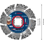 Алмазный отрезной круг EXPERT MultiMaterial X-LOCK, 115 мм, BOSCH, фото , изображение 3 | SNABZHENIE.com.ua