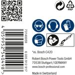 Шліфувальна сітка BOSCH M480 для гіпсокартону, 225 мм, G 180, 25 шт., фото , изображение 4 | SNABZHENIE.com.ua