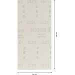 Шліфувальна сітка BOSCH EXPERT M480, G 320, 93 x 186 мм, 10 шт., фото , изображение 3 | SNABZHENIE.com.ua