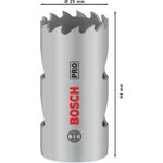 Коронка BOSCH PRO Multi Material 25 мм с резьбой, фото , изображение 3 | SNABZHENIE.com.ua