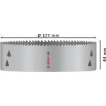 Коронка PRO Multi Material, 177 мм, с резьбой BOSCH, фото , изображение 3 | SNABZHENIE.com.ua