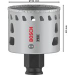 Коронка PRO Tile PC Plus, 51 мм, HS BOSCH, фото , зображення 3 | SNABZHENIE.com.ua
