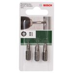 Набор бит Standard Phillips, 3 шт. (PH) PH1; PH2; PH3; 25 мм BOSCH, фото , изображение 2 | SNABZHENIE.com.ua