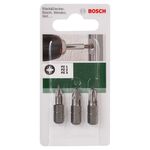 Набір насадок для завинчування Pozidriv, 3 шт. (PZ) PZ1; PZ2; PZ3; 25 мм BOSCH, фото , зображення 2 | SNABZHENIE.com.ua