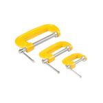 Струбцины MASTERTOOL тип G, 3 шт (30/50/75 мм), 07-0300, фото  | SNABZHENIE.com.ua
