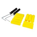 Набор малярный MASTERTOOL №10 валик поролоновый 100х36 мм 10 шт/2 ручки, фото , изображение 2 | SNABZHENIE.com.ua