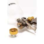 Краскопульт MASTERTOOL LVLP ВБ 600 мл пластик 1.8 мм 125-170 л/мин 1.5-2.5 бар 80-8803, фото , зображення 3 | SNABZHENIE.com.ua