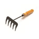 Садовые грабли MASTERTOOL с деревянной ручкой, 5 зубьев, 255х95 мм, фото  | SNABZHENIE.com.ua